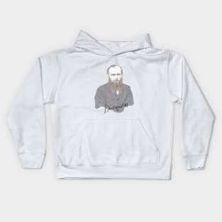 Fyodor Dostoyevsky portrait Kids Hoodie